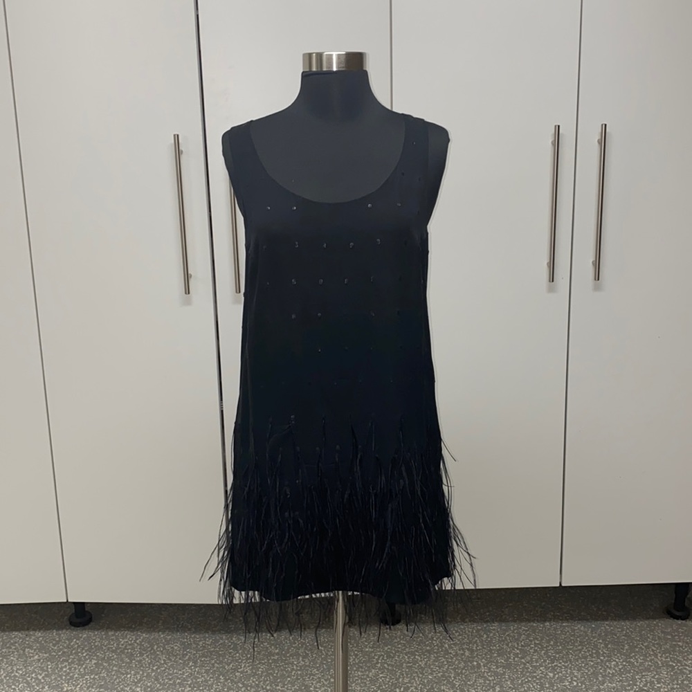 Catherine Malandrino Black silk little black dress